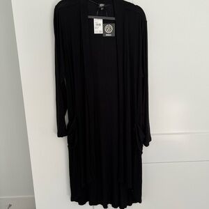 Bobeau NWT Black light jacket, knee length, XL